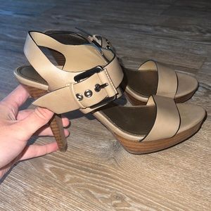 Kelly & Katie strappy brown heels